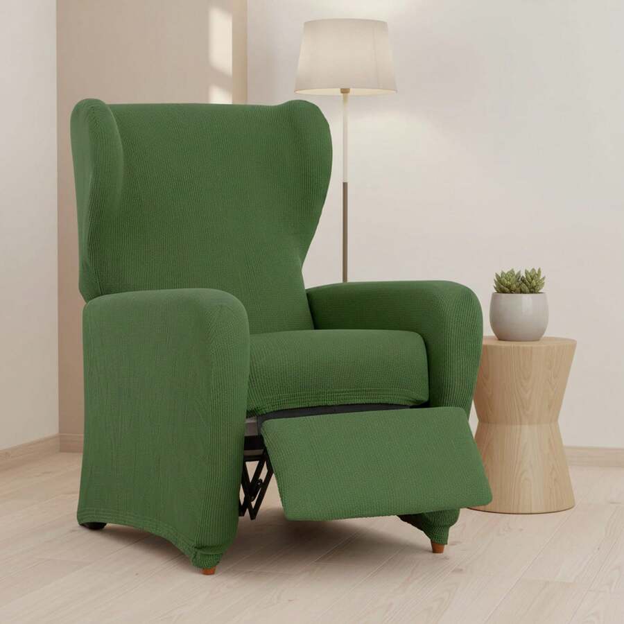 Kiva Universal And Versatile Recliner Chair Cover, Various Colors Available – Easy-To-Fit Protective Chair Cover For Backrest, Seat And Arms - 綠色尤利西斯 - 查看 1