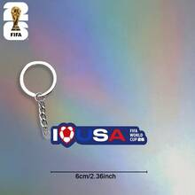 FIFA FIFA 2026年世界杯吉祥物亚克力钥匙扣，美国、加拿大、墨西哥球迷纪念品 - A - 查看 2
