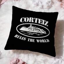 Fashion Brand C-CorteizS Cushion Cover Premium Comfort Reversible Pillow Cove -Two In One Design For Any Room & Car Interior - Black8 - View 9