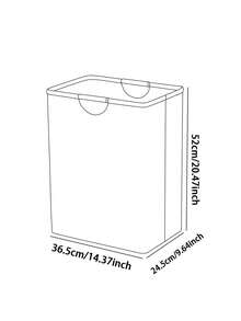 1 pièce Grand panier à linge pliable avec poignée en bois, imprimé avec motif poney, panier à linge pliable durable pour salle de bain, nurserie, panier de rangement polyvalent - Multicolore - Voir 8
