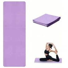 Esterilla de yoga plegable EVA de 173 * 61 * 0,3 cm, portátil para baile, fitness y yoga - Morado - Ver 1