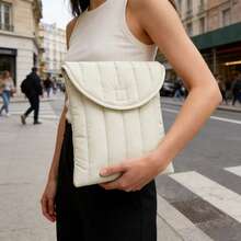 Puffy Laptop Sleeve 13-14 Inch Streak-Green, Protective Carrying Case For Women, Cute Neo Case Compatible With 15 And 16 Inch Laptops, Compatible With Macbook Air M2, Xps In Cover - View 10