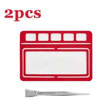 KLONKEE Red Felt Beading Mat With Jewelry Tweezers, 4 Styles Available, Grid Tray Mat For DIY Crafts And Jewelry Making - Red Beaded Mat - View 8