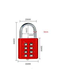 3-Digit Password Lock, Password Lock, Password Padlock, Password Combination Lock, Password Luggage Lock, Mini Anti-Theft Lock, Drawer Lock, Hardware Lock, Customizable Password Lock, Password Lock For Suitcase, Luggage, Mini Coded Lock, Home, School, Gym, Storage Cabinet, Fence, Toolbox, Travel Essential, Summer Vacation, Back To School, Mini Travel Accessories - Multicolor - View 14