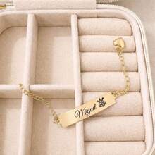Personalized Children's Bracelet With Baby's Name + Team Accessory, Gold, Durable Birthday Gift - 哥林多前書 - 查看 3