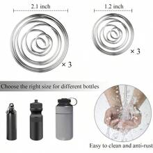 6 Pcs Shaker Balls Shaker Bottle Ball 2 Sizes Stainless Steel Mixing Balls Protein Shaker, Drinking Bottle - 2.1吋和1.2吋球組 - 查看 2