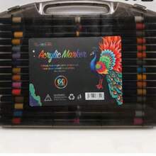 Black Boxed Soft-Tip Acrylic Marker Pens, Suitable For Student Art Creation, Opaque, Can Layer Watercolor Effects, Suitable For Back To School Season And New Academic Year - Sets - View 16