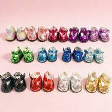 10-17cm Plush Doll Accessories - Canvas Shoes Series, Clothes Compatible With LABUBU Generation 1-3 Dolls, Suitable For LABUBU Doll Party & Gathering (Shoes Only) - Glossy Finish - View 2