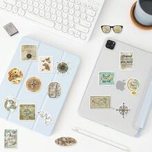 50PCS New Travel Clock Map Graffiti Stickers For Bicycle Hand Account Pencil Case Decals Scrapbook Supplies Scrapbooking - 50 PCS - View 8