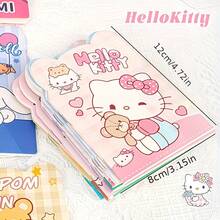 Bộ 20 cuốn sổ tay họa tiết hoạt hình dễ thương Sanrio Kitty, Kurumi Melody và các nhân vật khác, màu Macaron và màu tối, sổ ghi nhớ, sổ bài tập, văn phòng phẩm hình hoạt hình, thích hợp làm quà tặng ở trường và ở nhà, quà tặng trò chơi Bingo, quà nhỏ (mẫu ngẫu nhiên) - Nhiều màu - Xem 4