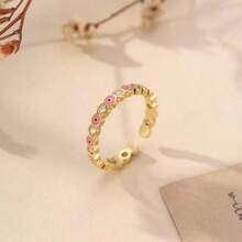 1 chiếc nhẫn hở hình mắt quỷ màu xanh Thổ Nhĩ Kỳ thời trang và cá tính, phù hợp cho cả nam và nữ, trang sức dự tiệc độc đáo, quà may mắn cho bạn gái, quà Valentine, quà Ngày của Mẹ, quà Halloween. - Nhiều màu - Xem 17
