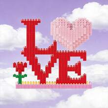 Bộ xếp hình tình yêu ngày Valentine - Bộ xếp hình tình yêu lãng mạn - Đồ chơi xếp hình tình yêu tự làm ngày Valentine - Nhiều màu - Xem 2