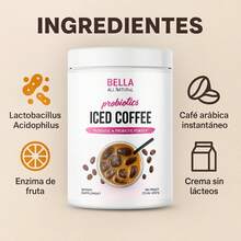 Bella Probiotic Iced Coffee Powder, Prebiotic Blend, Instant Cold Brew Coffee Mix, Daily Energy Drink, Easy Mix Beverage - 1 Pack - 查看 4
