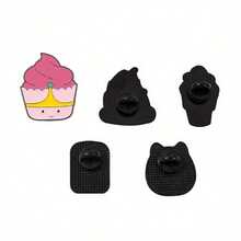 Bộ 5 chiếc ghim cài áo hoạt hình độc đáo hình kem, máy chơi game, ghim tráng men, phụ kiện trang sức, huy hiệu kim loại, quà tặng. - Một kích thước - Xem 4