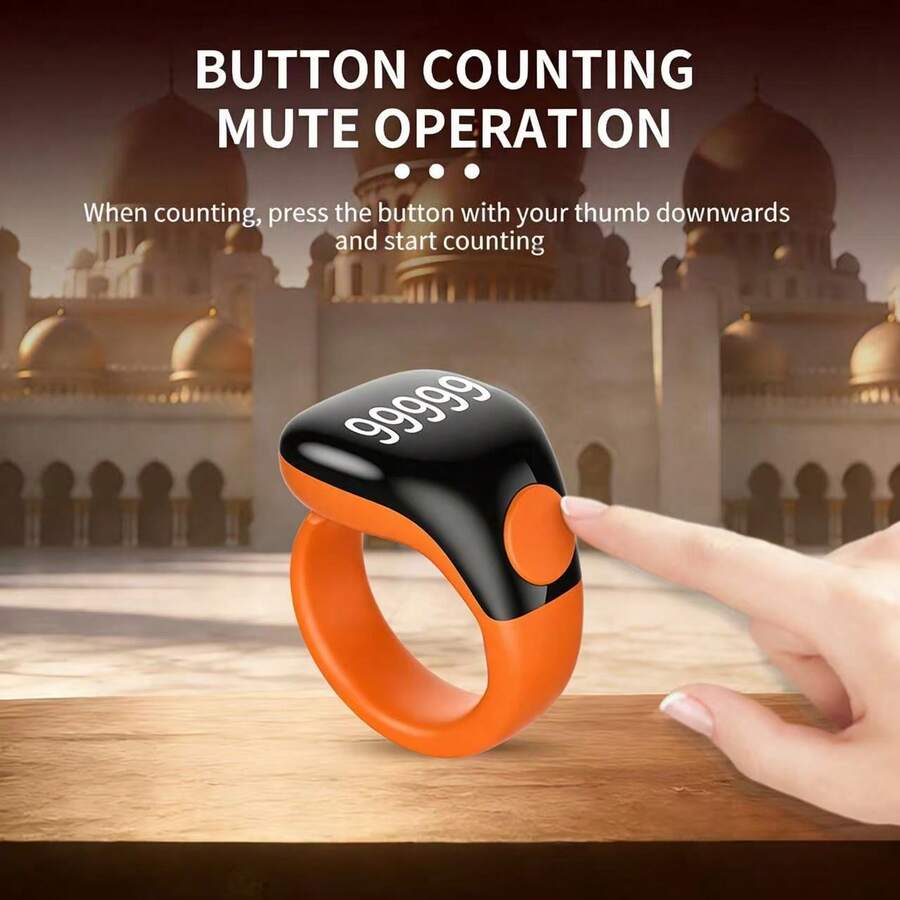 穆斯林祈祷电子计数器，带LED显示屏，念珠计数器，高端实用礼品，送给穆斯林朋友，防水可穿戴计数器