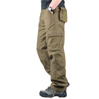 2026 Men's Vintage Casual Trousers, Workwear Style, Straight And Loose Fit, Sports Trousers.