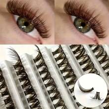 200 Clusters Brown Lashes , 8-16mm, 40p,Natural Wispies Brown Eyelashes Makeup , Suitable For Daily Gatherings And Dates, Reusable - View 5