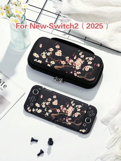 1 chiếc ốp bảo vệ máy Switch họa tiết hoa mai tối giản, phù hợp với Switch OLED/Switch NS, vỏ bảo vệ máy chơi game Switch, túi đựng, phụ kiện bảo vệ máy chơi game phiên bản dùng pin, món quà tuyệt vời nhất dành cho người chơi SWITCH.