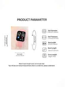 6/5 pezzi Set di orologi digitali eleganti e alla moda con display LED per donne, include bracciale gioiello a farfalla, collana pendente, anello e orecchini, adatto come regalo di compleanno/festività per signore, perfetto per uso quotidiano, scuola, feste e viaggi - Multicolore - Visualizzare 7