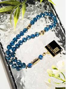 1pc 33 Beads New Style Tasbih Bracelet, Fashionable Pendant Rosary Beads, Exquisitely Polished, Suitable For Gifting Or Personal Use - Multicolor - View 9
