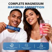 Windboss Magnesio Complejo Avanzado 1550mg – 10 Vital-Mg Complex con Ashwagandha, L-Teanina y Omega 3 | Suplemento en Sobres 5g | 30 Porciones - paquete 4 - Ver 6