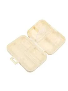1pc Glam Portable Sealed Window-View Pill Storage Box - Compact Mini Travel Medicine Container With Lidded Design - Easy-To-Use Plastic Pill Case For On-The-Go Organization - Multicolor - View 21