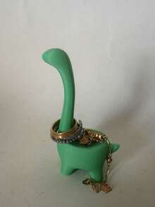 1 buah Tempat Cincin Berbentuk Dinosaurus, Elegan & Lucu, Cocok untuk Menyimpan Cincin, Dekorasi Kotak Perhiasan - MultiWarna - View 5