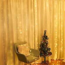 1pc Battery Powered LED Curtain Lights - 8 Fairy Tale Lighting Modes, Suitable For Christmas, Wedding And Party - Indoor Holiday Decoration, Size: 6x3m/3x3m/3x2m/3x1m - Battery Box Curtain Light - View 21