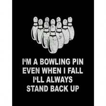 Bowling pin always stand back up bowling player 3007 Notebook: Notebook Classic 110 Lined Pages 8.5 x 11 inches - como en la foto - Ver 5