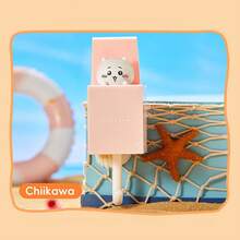 Miniso 千川八件/兔/千川夏日卡通伸缩挂钩，可爱夏日限定版，免钉安装，适用于客厅卧室，最佳礼物，PP材质（1个） - 彩色 - 查看 4