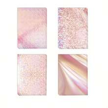 12 Sheets Holographic Cardstock, 250gsm/92lb Metallic Paper Glitter Shiny Iridescent Mirror Paper Thick Card Stock Paper For Crafts, Card Making, Scrapbook Supplies(Pink) - A4 - View 8
