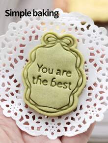 A Vintage Picture Frame-Shaped Cookie Mold, With Cookie Stamps For Expressing Love, Gratitude, And Blessings. Cookies Stamp For Mother's Day And Teacher's Day To Express Gratitude. A Cookie Cutters For Gift Snacks. Cake Decorating Accessories - View 9