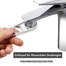 1/2pcs 6-In-1 Faucet Wrench, Aerator Removal Tool, Universal Faucet Disassembly Wrench - View 5