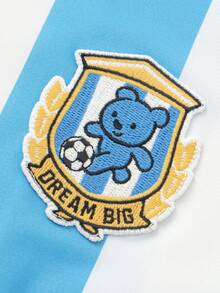 Balabala Bộ đồ hai mảnh mùa hè cho bé trai 2026, nhanh khô, mềm mại, nhẹ, thoáng khí, kiểu dáng đơn giản thường ngày. - tông màu xanh - Xem 6