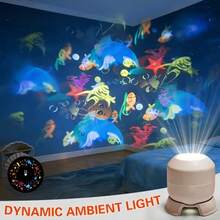 LED Lights That Create A Dynamic Ocean Effect With A 360-Degree Rotation, Allowing You To Adjust The Brightness. Perfect For Parties, Stages, Bedrooms, Living Rooms, And Festivals - Beam Light - View 8