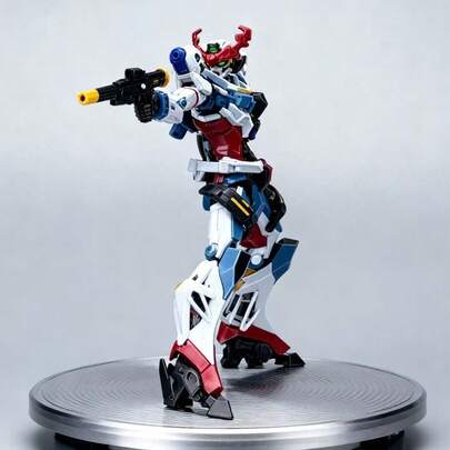 1 pieza Modelo de Mecha minimalista azul y blanco de 5.9 pulgadas, de alta tecnología con múltiples articulaciones, figura pequeña, modelo de ensamblaje, regalo de juguete, regalo de cumpleaños, juguete para niños, figura coleccionable, figura divertida, diseño colorido, plástico duradero, modelo de alta calidad, coleccionable de juguete, figura de acción, regalo para niños, entusiasta de los juguetes, decoración de escritorio interesante, exhibición en la sala de estar, dormitorio u oficina, regalo de fiesta de Halloween, Navidad o cumpleaños