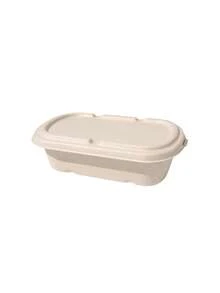 10 pièces/5 pièces/1 pièce Boîtes alimentaires avec couvercles - Boîtes à emporter en pulpe de canne à sucre, boîtes à déjeuner compostables, micro-ondes et congélateur, pratiques pour transporter les repas. Ces boîtes jetables pour micro-ondes peuvent être réchauffées et congelées en toute sans déformation ni rejet de substances toxiques. - Nude - Voir 14