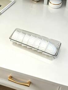 1pc/3/4/5/6/7/8/12pcs Universal Clear Drawer Organizer, Desktop Layout Organizer, Portable Drawer Storage Artifact, Desktop Organization Organizer, Drawer Storage Set. - Multicolor - View 3