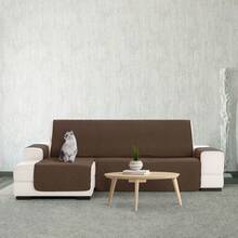 Kiva R&D Normal Chaiselong Sofa Cover Quilted, Various Colors Available - Chaiselong Sofa Cover Sofa Protector With Fit, Comfort And Style - Brown Norway 2 - View 5