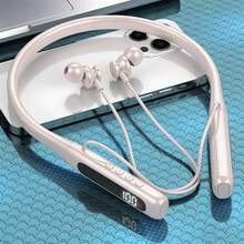 1 buah Headset Nirkabel Stereo HiFi dengan Desain Magnetik, Tombol Kontrol, Bahan Silikon Lembut dan Nyaman, Fleksibel, dan Tali Leher, Headset Musik Nirkabel Modis dengan Waktu Putar 600 Jam - MultiWarna - View 29