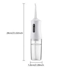 Hailicare 便携式USB充电式冲牙器，口腔冲洗器，深度清洁牙齿，家用旅行电动洁牙器，符合人体工学手柄，电动牙刷，多种模式，适合家庭使用 - 白色 - 查看 9