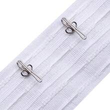 Curtain Hooks - Metal Curtain Rod Hooks, 2.9 X 1.2 Cm (Pack Of 100, Silver)… - Silver - View 3