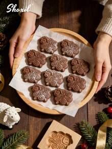 shoxil Khuôn làm bánh quy hình cừu bằng gỗ (1/2 chiếc), dụng cụ cắt và dập bánh quy chủ đề Eid Al-Adha, dụng cụ làm bánh bằng gỗ cho các buổi họp mặt lễ hội và những món ăn ngon cho gia đình. - Khuôn - Xem 8