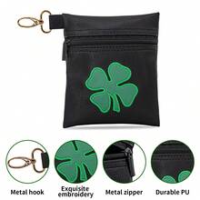 1PC Four-Leaf Clover Zipper Bag Golf Valuables Bag. This Portable Bag Is Perfect For Storing Golf Balls And Is A Versatile Accessory Suitable For Both Men And Women. Ideal Not Only For Golfers But Also As A Great Gift Choice. - Multicolor - View 8