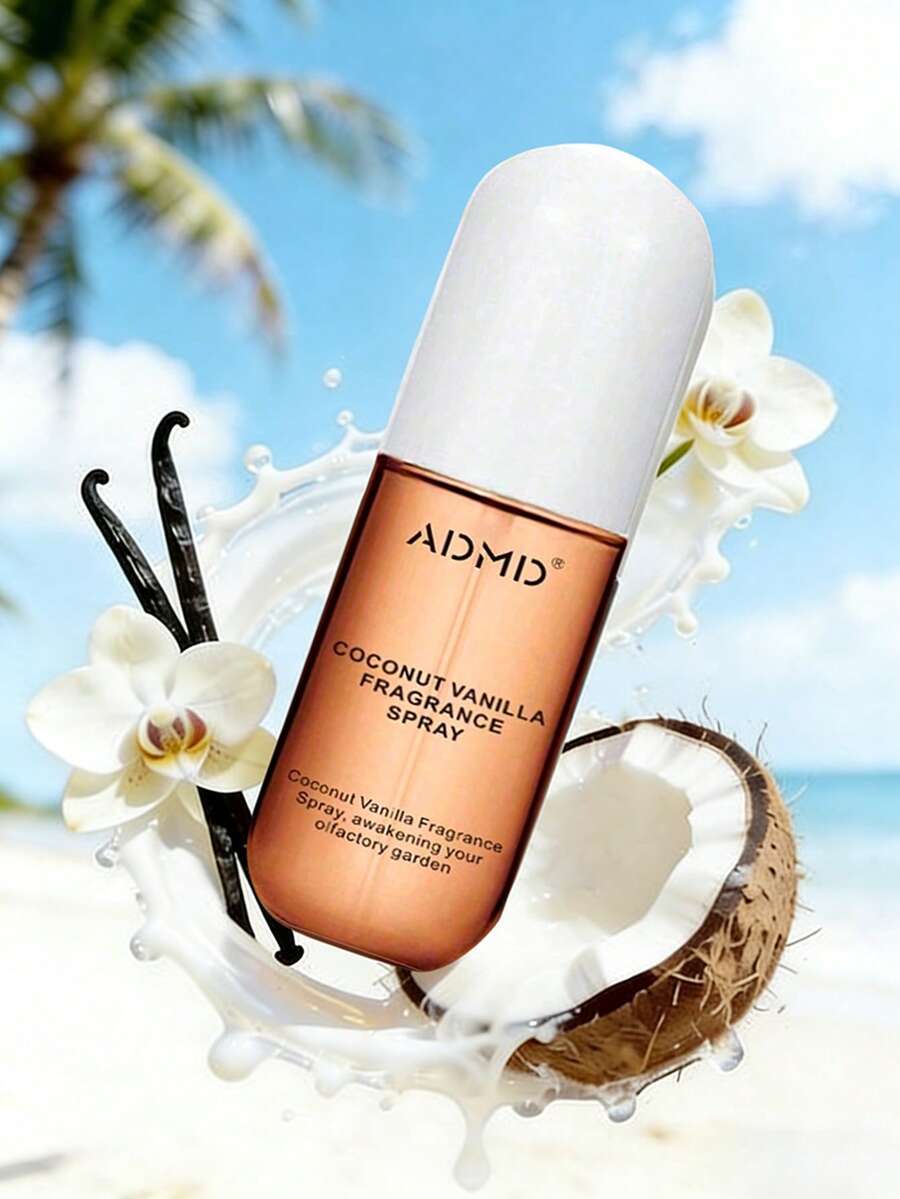 Xịt phòng ADMD hương dừa vani 50ml, làm thơm không khí - Tỏa hương dừa, hoa hồng và vani cho hương thơm lâu dài. Thích hợp làm quà cưới, quà Giáng sinh, quà tặng bạn bè, quà Ngày của Mẹ. - Nhiều - Xem 1