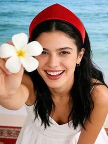 1件女士优雅高端丝绒仿珍珠水晶女王皇冠发箍，适合日常佩戴、宴会和舞会。 - 彩色 - 查看 4