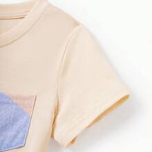 PatPat Family Matching Outfits Set Colorblock Sleeveless Strappy Dress Or Short-Sleeve T-Shirt - 彩色 - 查看 10