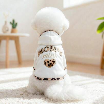 PETCIRCLE 1 bộ quần áo cho thú cưng, trang phục ngoài trời và trong nhà, kiểu dáng Châu Âu và Hàn Quốc dành cho chó Poodle, Teddy, chó nhỏ và chó con, áo nỉ thoải mái thường ngày cho thú cưng nhỏ của mẹ.