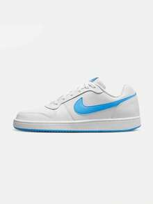 Nike男鞋EBERNON LOW復古籃球風低筒板鞋運動休閒鞋小白鞋AQ1775-102 - 白色 - 查看 2