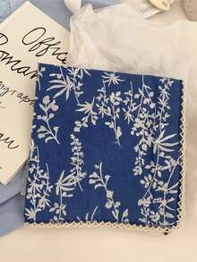 60cm Navy Blue Small Square Scarf, New Spring/Autumn Ladies Elegant Chiffon Scarf, Versatile Decorative Neck Scarf, Lightweight Stylish Shawl - Royal Blue - View 4
